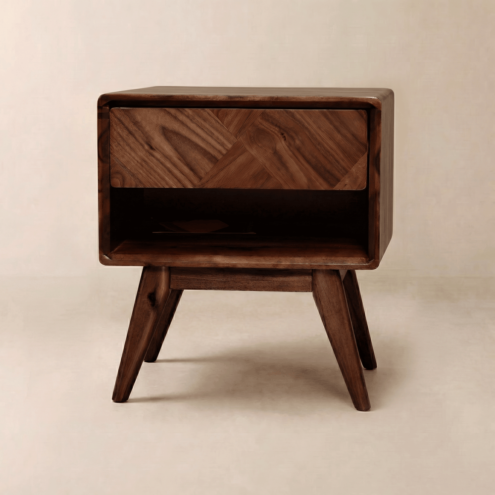 Laden Handcrafted Solid Wood Nightstand — DH International Trading Inc.
