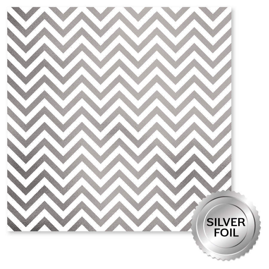 Lavender & Roses Silver Foil F 12x12 Paper (6pc Bulk Pack) 32262 — Ecstasy Crafts