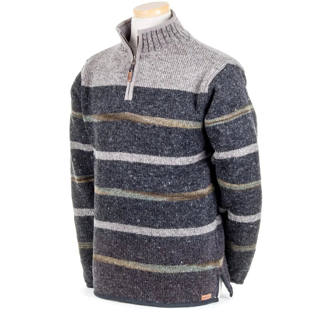 Lost Horizons Men's Wool Tahoe 1/4 Zip Sweaters - Handmade in Nepal!