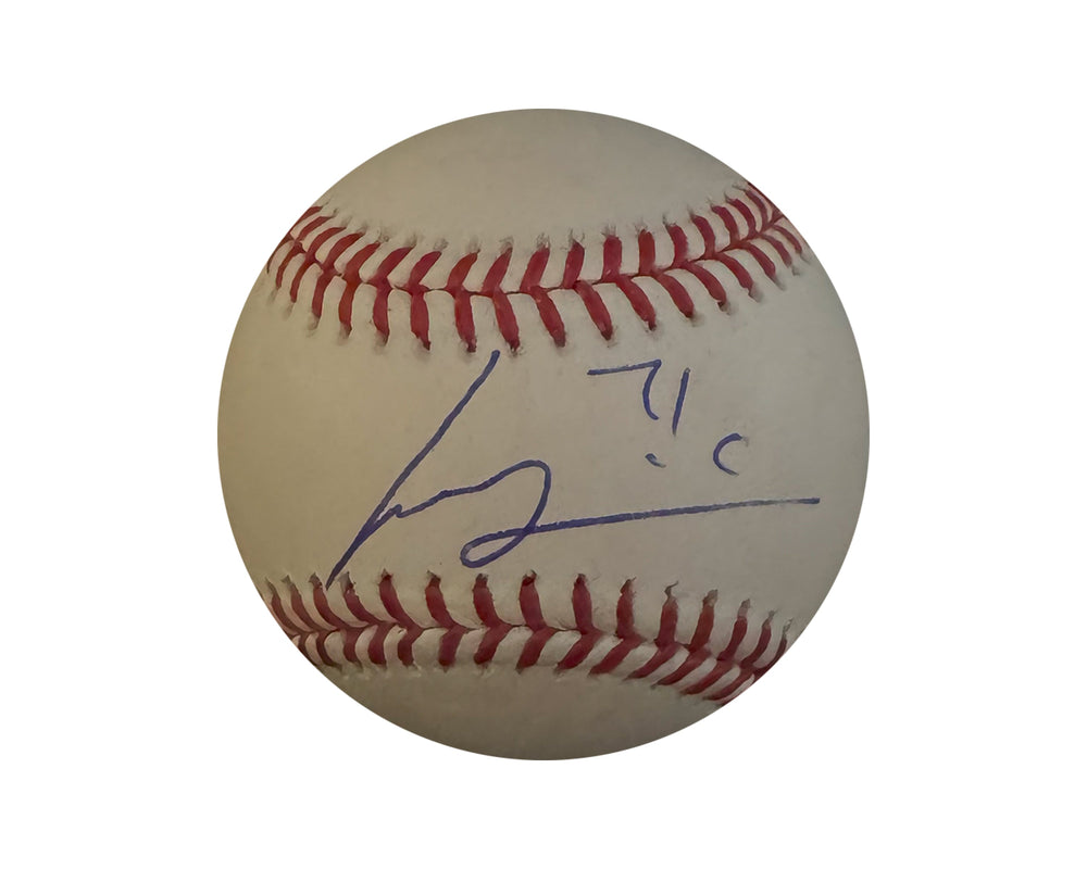 Luis Castillo baseball officiel de la Ligue majeure Rawlings autographié