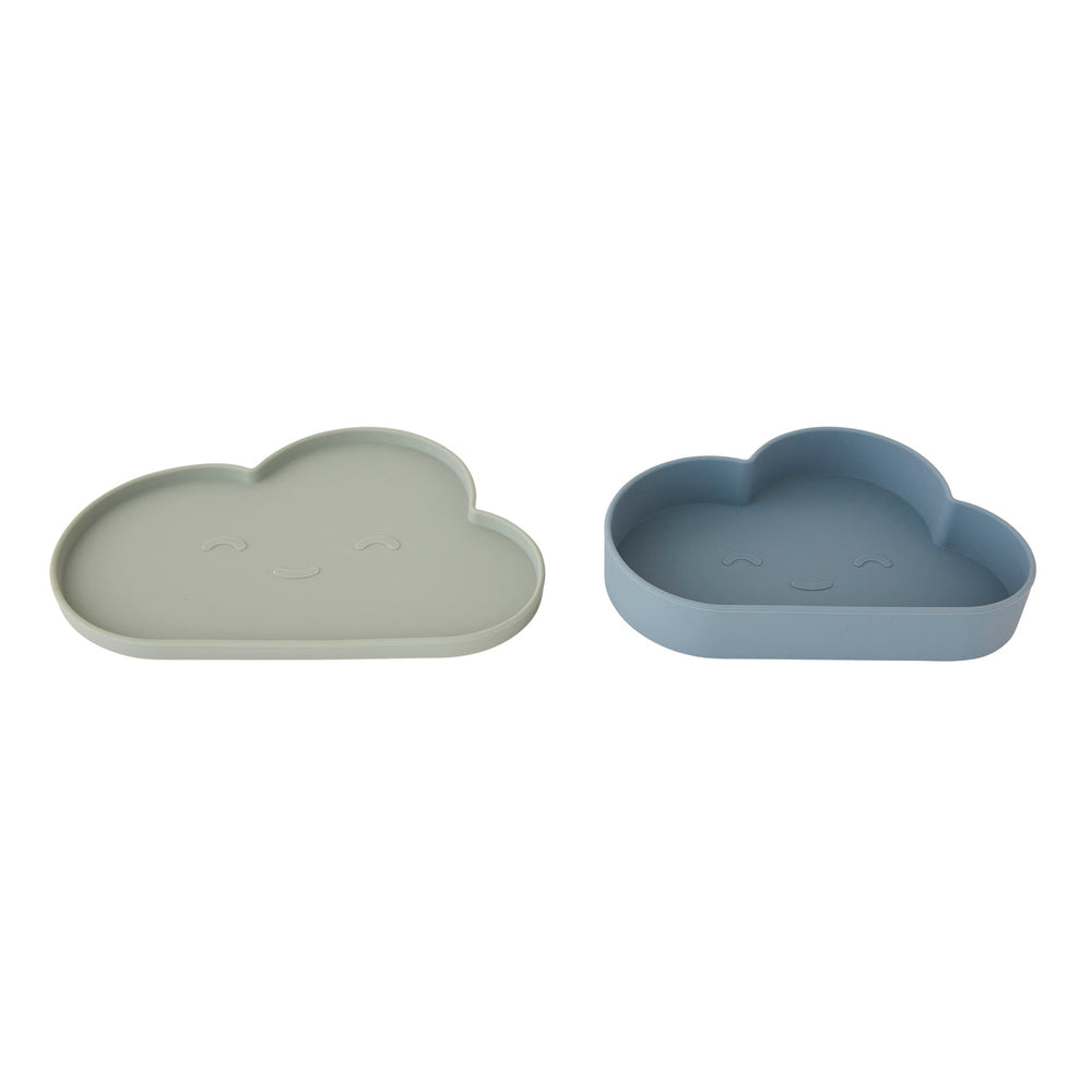 Assiette et bol Chloe Cloud - Menthe pâle/Tourmaline