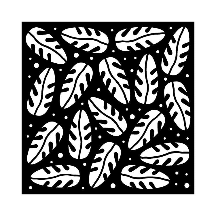 That Special Touch Masque 6 x 6 Feuilles de la jungle