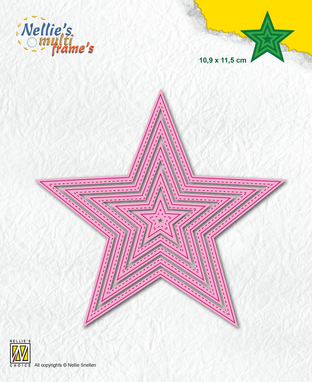 Matrices de découpe Multi Frame - Étoiles à 5 branches