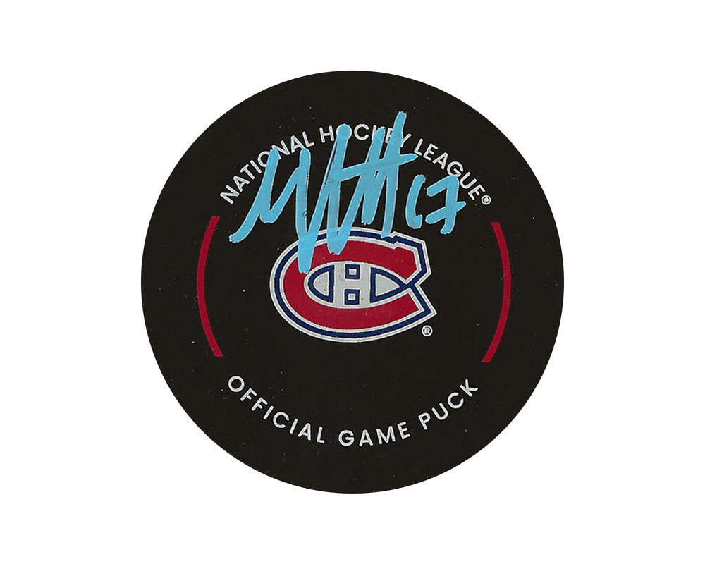 Palet de match officiel des Canadiens de Montréal autographié par Max Pacioretty