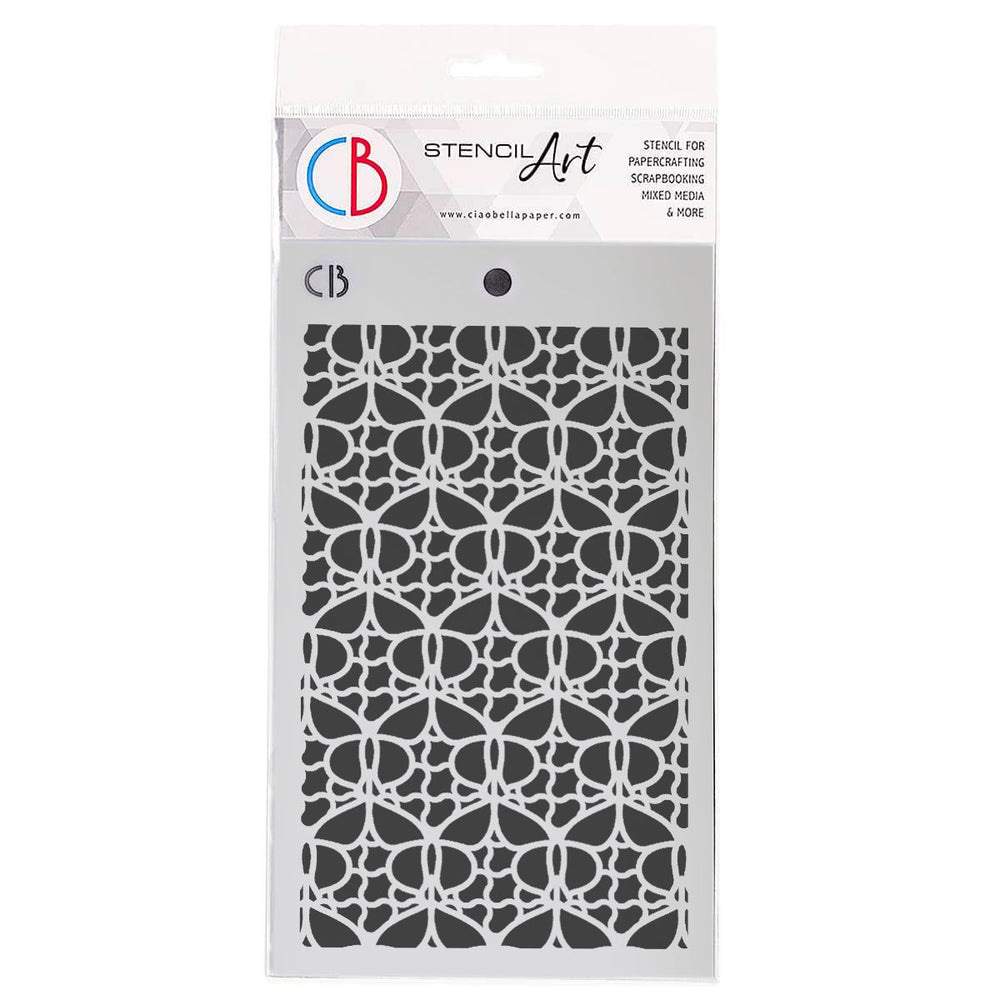 Ciao Bella Texture Stencil 5"x8" Butterflies Pattern