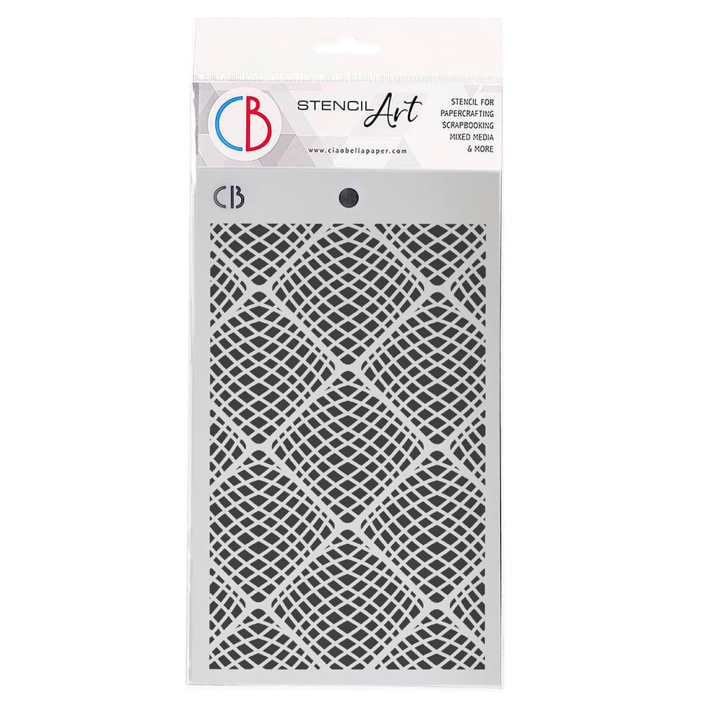 Pochoir de texture Ciao Bella 12,7x20,3 cm Maritime