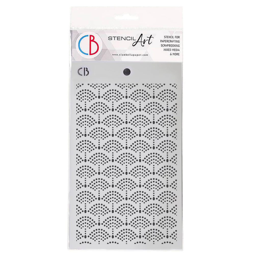 Pochoir de texture 12,7 cm x 20,3 cm Élégance orientale