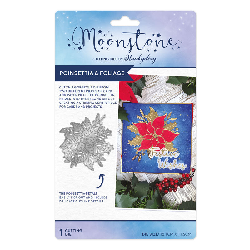 Moonstone Dies - Poinsettia & Foliage — Ecstasy Crafts