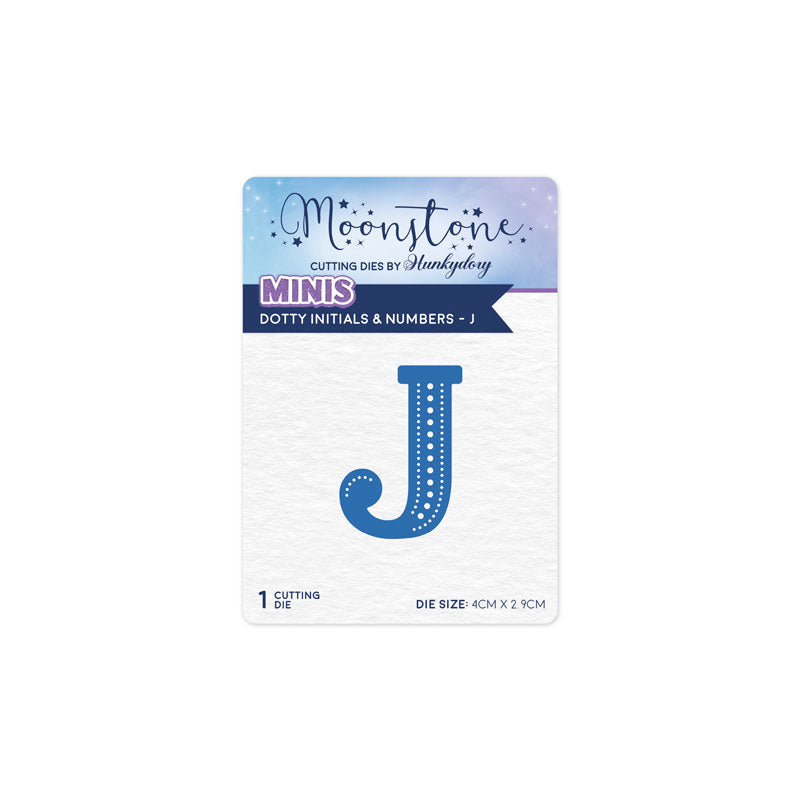 Moonstone Dies - Dotty Initials & Numbers - J — Ecstasy Crafts