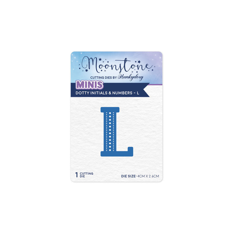 Moonstone Dies - Dotty Initials & Numbers - L — Ecstasy Crafts