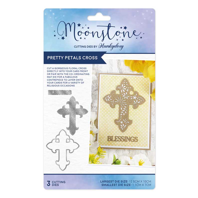 Moonstone Dies - Pretty Petals Cross — Ecstasy Crafts