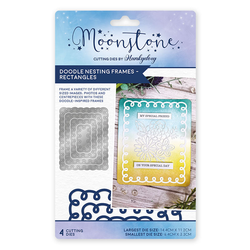 Moonstone Dies - Doodle Nesting Frames — Ecstasy Crafts