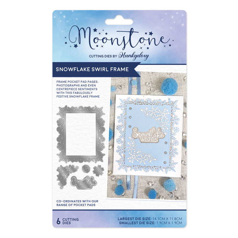 Moonstone Dies - Snowflake Swirl Frame — Ecstasy Crafts