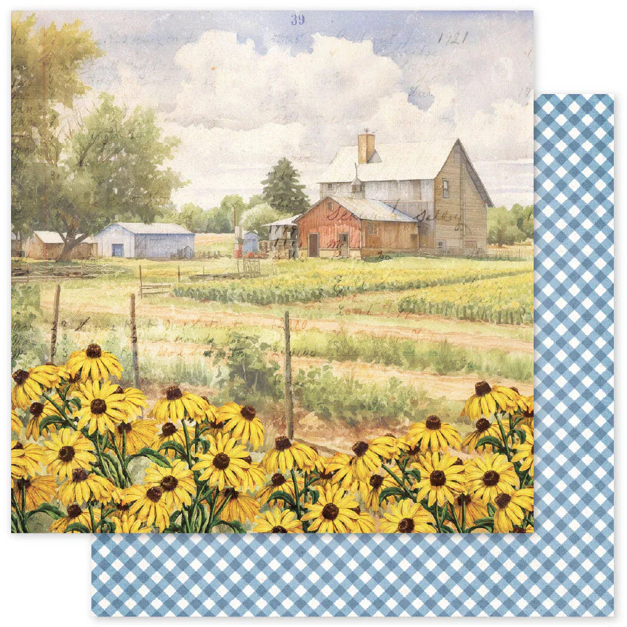 Meadowbrook Farm B 12 x 12 Paper (12 pc Bulk Pack) 35025 — Ecstasy Crafts
