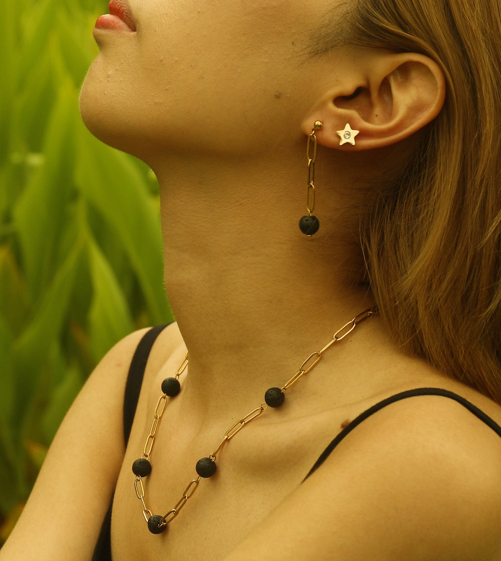 MYAH Volcanic Lava Stone Necklace