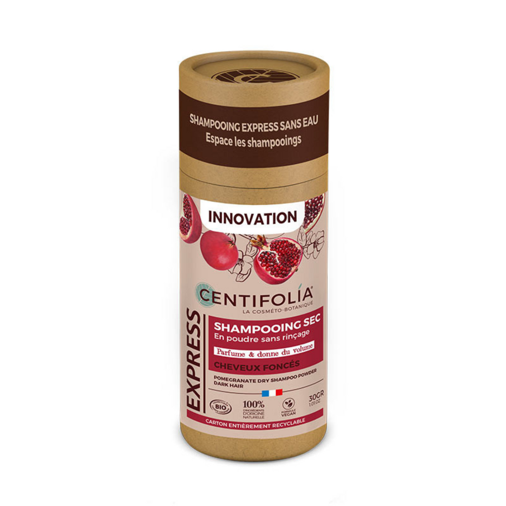 Dry Powder Shampoo Pomegranate - Dark Hair — Unytii - Suppléments et Produits Naturels