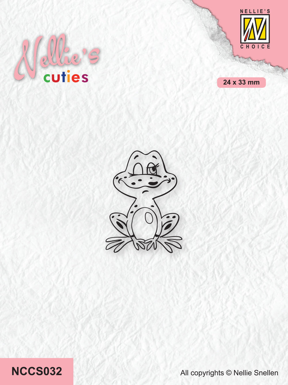 Nellie's Choice Clear Stamp Nellie's Cuties - Frog Series - Frog-2