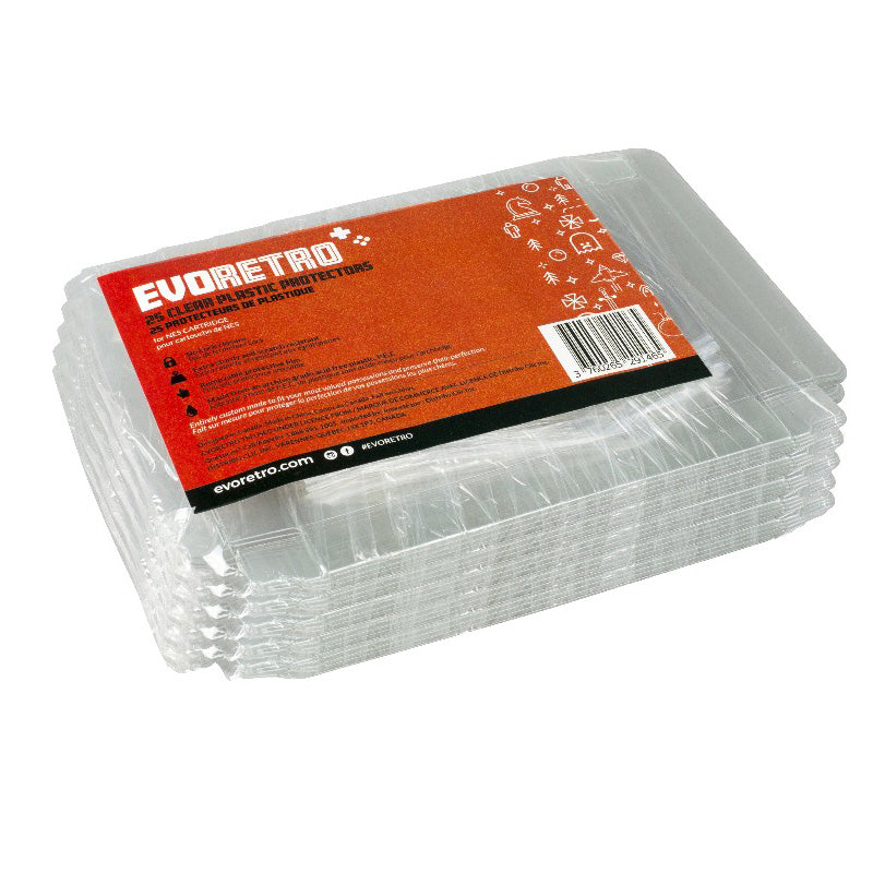 Nintendo NES (Cartridge) EVORETRO PET Protectors - Pack of 25 — EVORETRO Canada