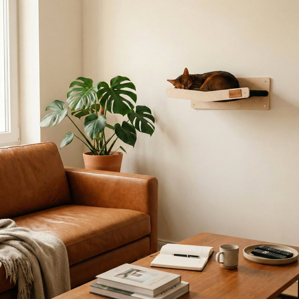 Hamac mural grattable pour chat