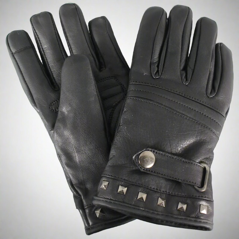 Gants de moto en cuir pour femme Open Road avec bout tactile