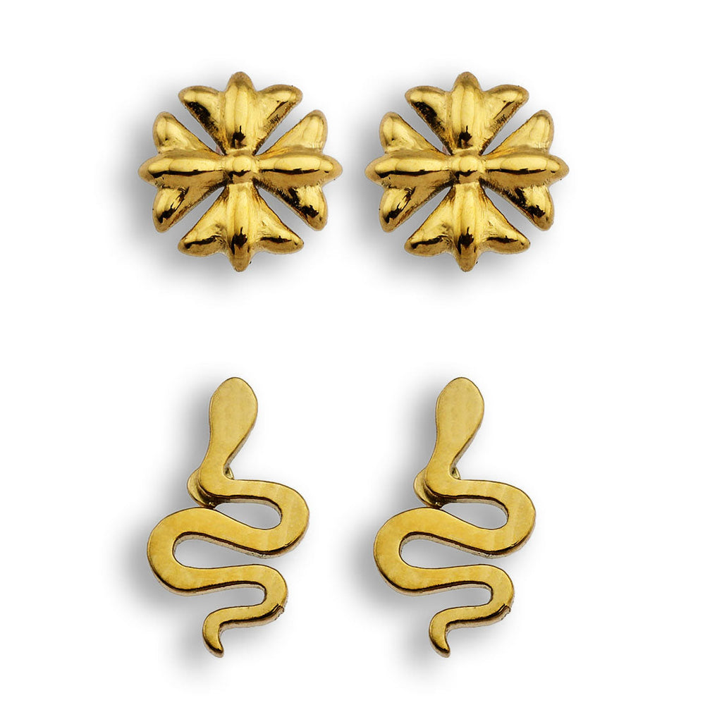 FABAYO 2-Pair Stud Earrings Set