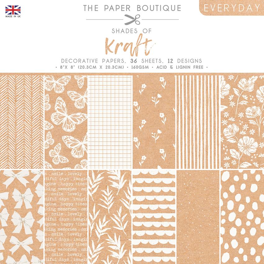 The Paper Boutique Everyday - Nuances de - Carton Kraft 8 po x 8 po