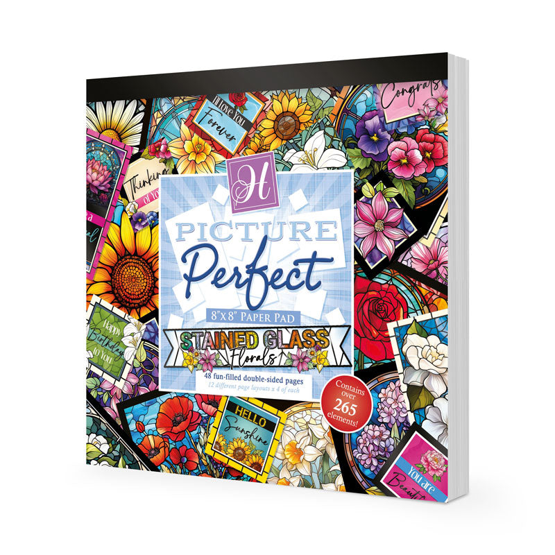 Bloc-notes Fleurs en vitrail