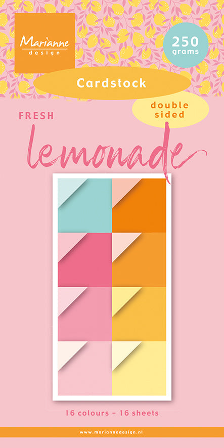 Marianne Design Papier cartonné 6x12 - Limonade fraîche