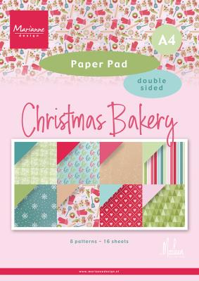 Bloc de papier A4 Marianne Design - Christmas Bakery by Marleen