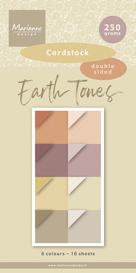 Marianne Design Papier Cartonné 6x12 - Tons Terre