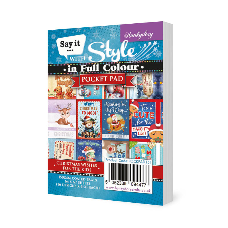 Exprimez-le avec style en couleur - Vœux de Noël pour les enfants