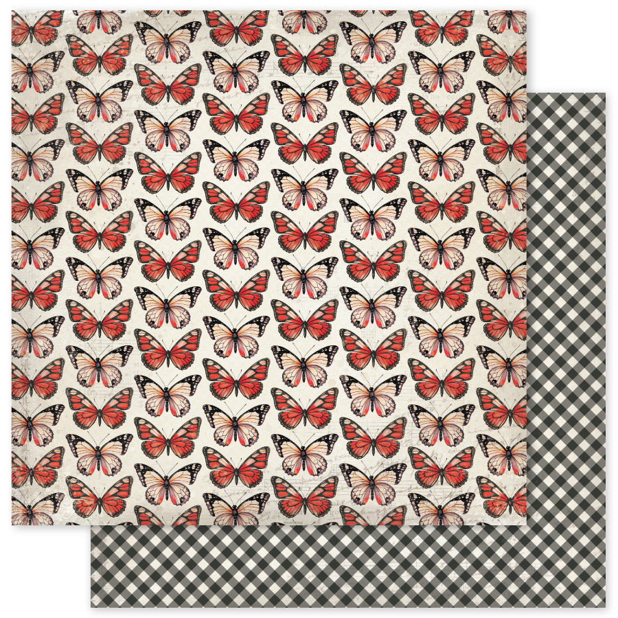 Poppy Garden Basics D 12 x 12 Paper (12 pc Bulk Pack) 34656 — Ecstasy Crafts