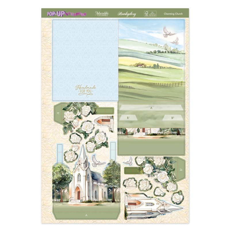 Cartes à Soufflets Escamotables - Charmante Église