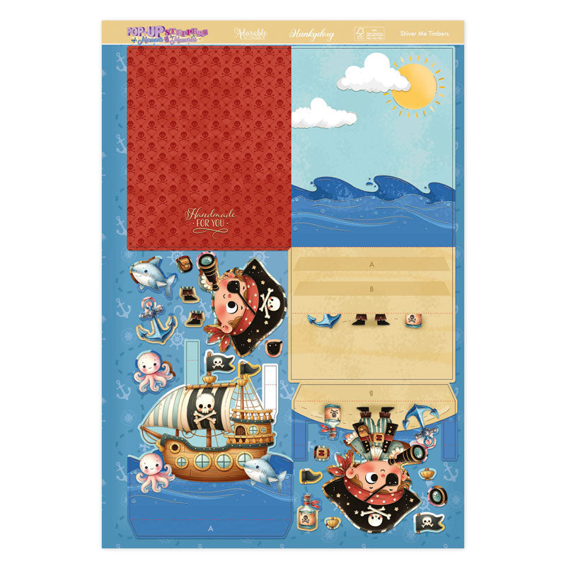 Carte Pop-Up à Soufflets – Shiver Me Timbers