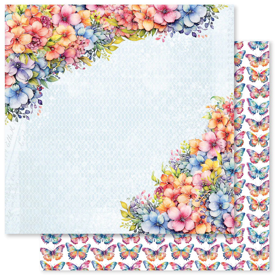 Rainbow Garden E 12x12 Paper (12pc Bulk Pack) 31497 — Ecstasy Crafts