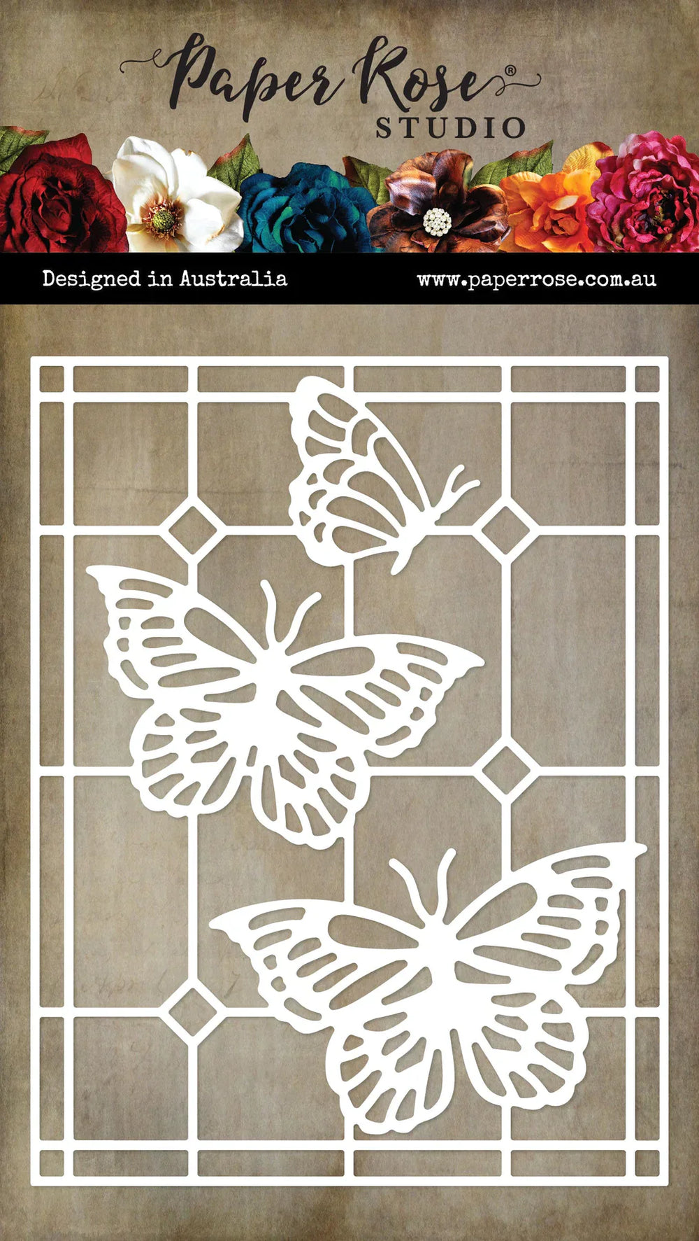 Alora Papillon Vitrail Plaque de Couverture Matrice de Découpe Métallique 31617