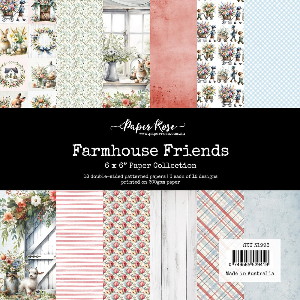 Collection de papiers « Amis de la ferme » 6x6 (31998)