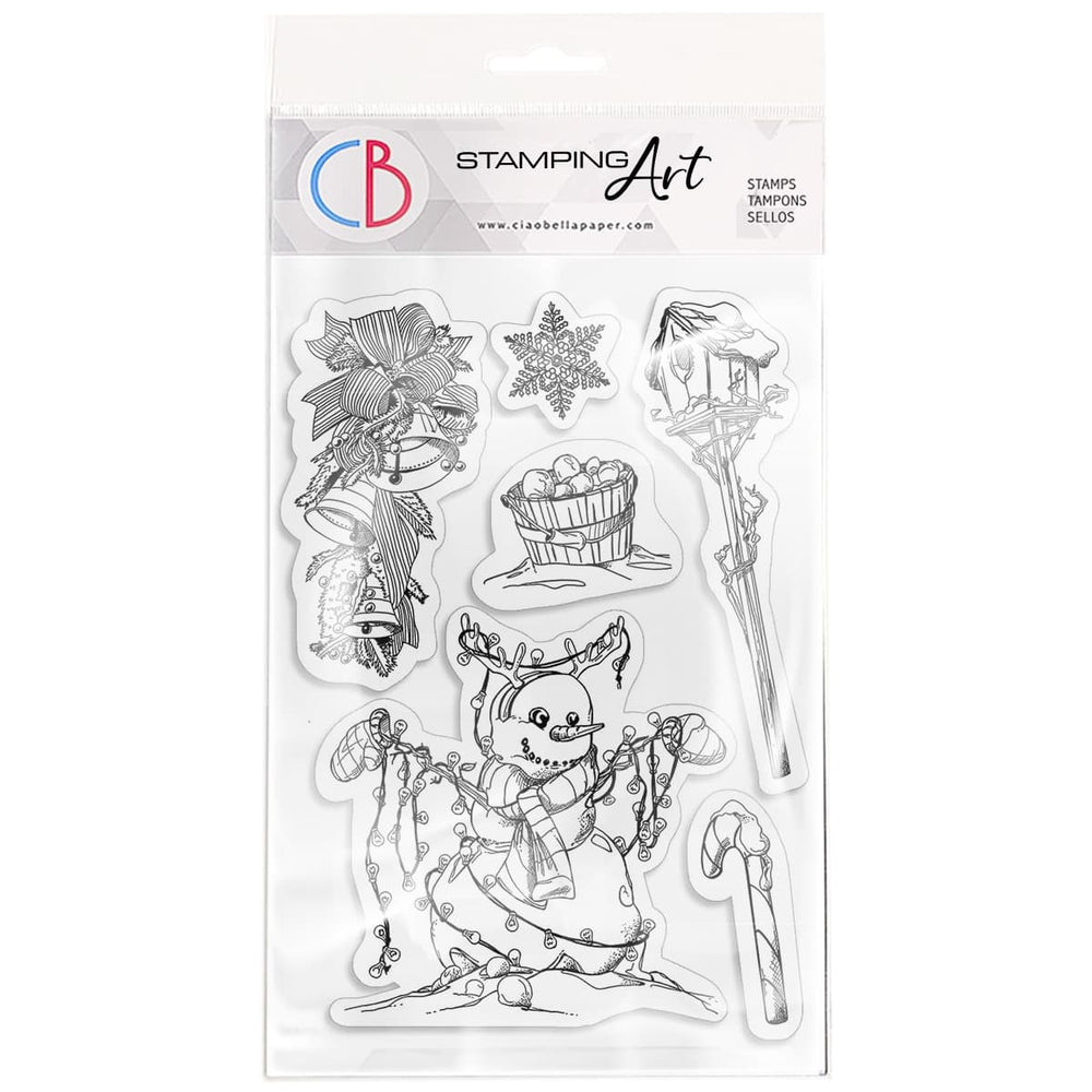 Ciao Bella Clear Stamp Set 4"x6" Lumières d'Hiver