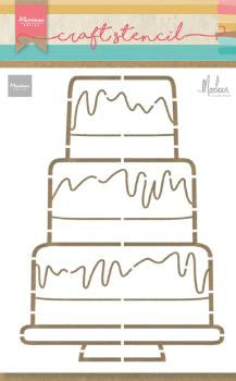 Pochoir à gâteau de fête par Marleen Craft Stencil