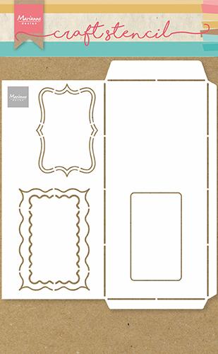 Pochoir artisanal enveloppe slimline - A4