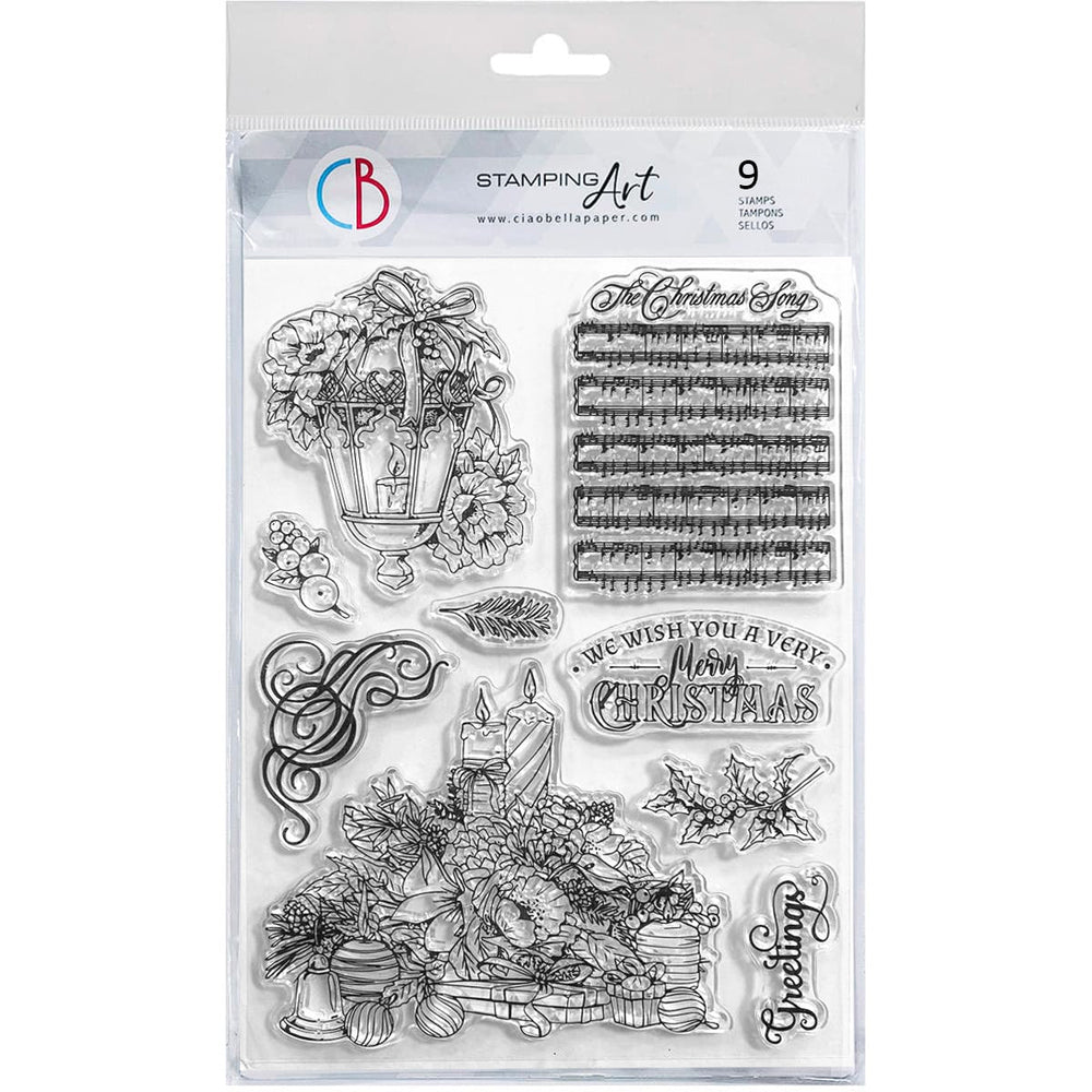 Ciao Bella Clear Stamp Set 6"x8" Bouquets And Luxury Ornaments — Ecstasy Crafts