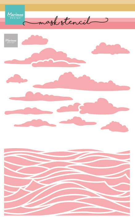 Pochoir Masque Marianne Design - Scène Marine