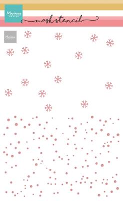 Gabarit pochoir Marianne Design – Neige 2 couches