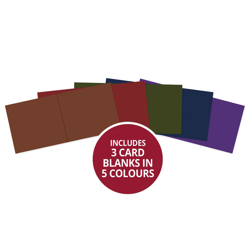 Cartes vierges Adorable Scorable pré-rainurées - Sélection foncée 15 x 15 cm
