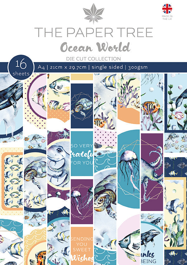 Les feuilles prédécoupées A4 Paper Tree Ocean World