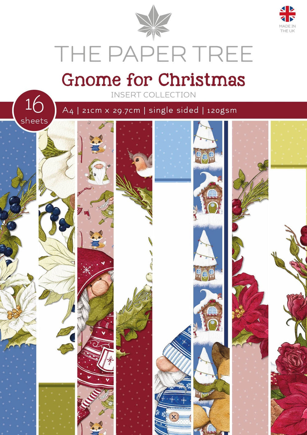 La Collection d'Inserts A4 Le Gnome Arbre en Papier pour Noël