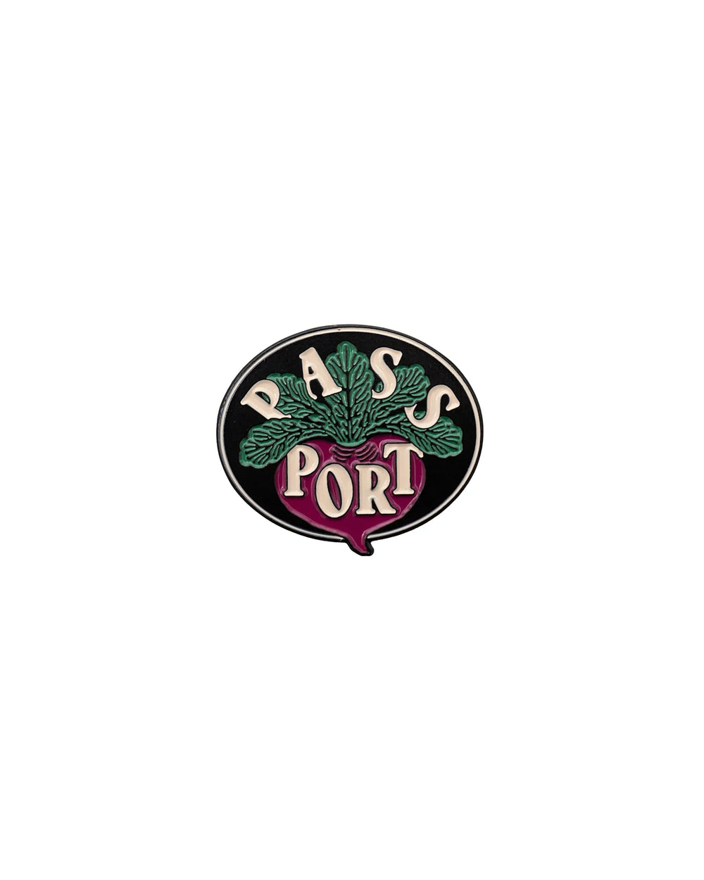 Passport 'Radish' Pin - Black/Multi
