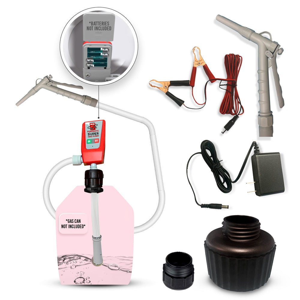 *Nouveau* Distributeur de carburant PumpMatic Super avec tuyau de 1,30 m et buse à contrôle de débit