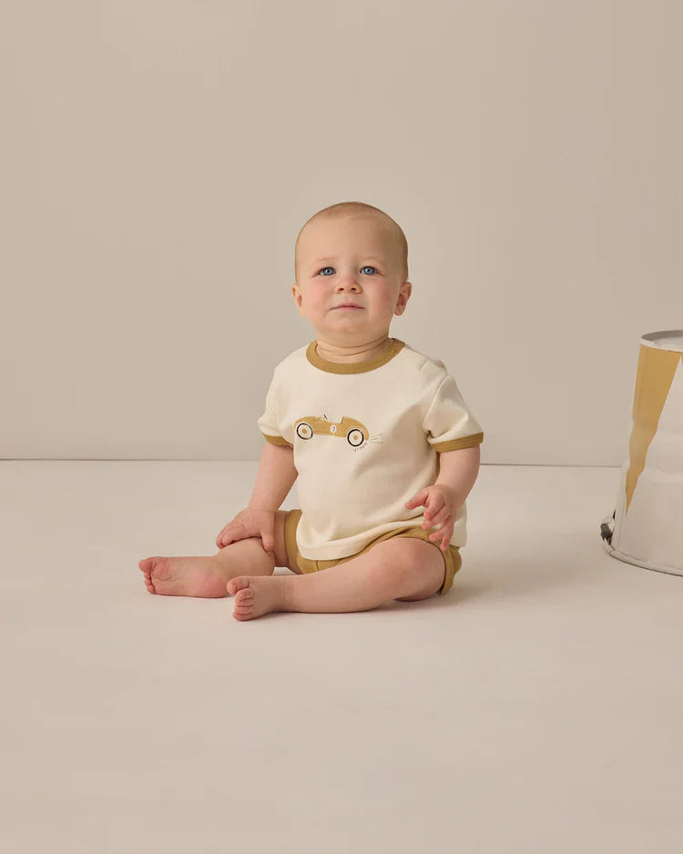 Ringer Tee | Race Car | Quincy Mae
