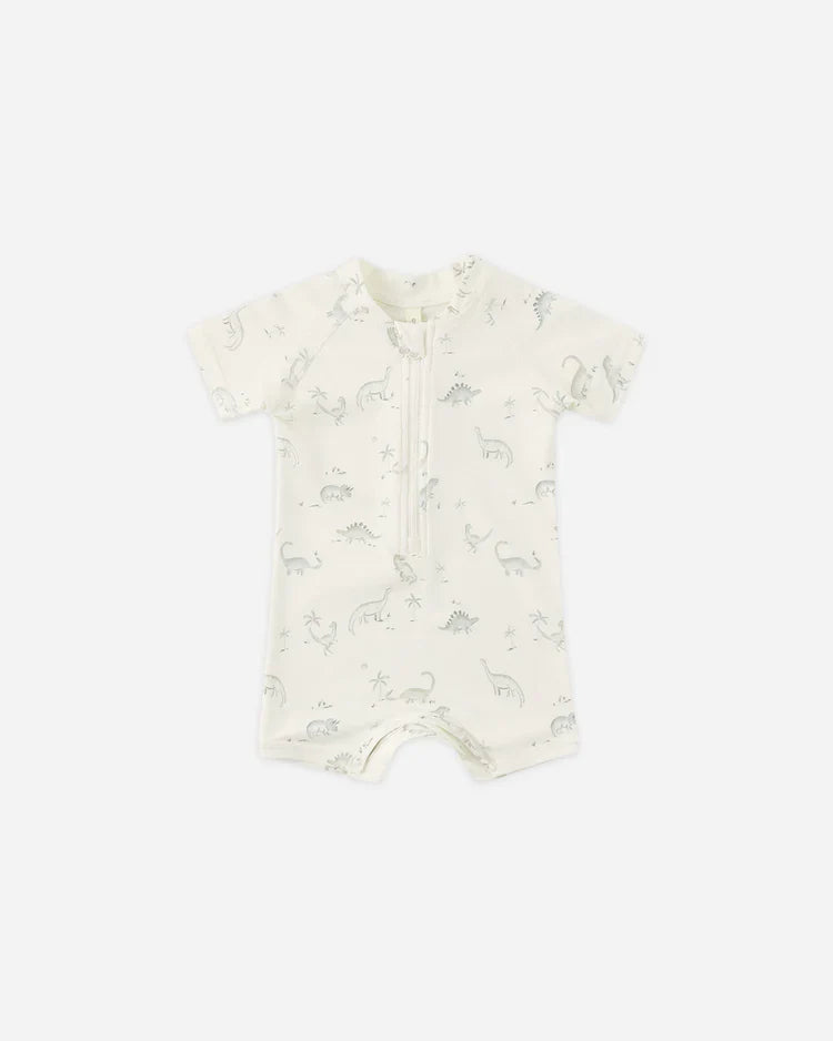 Zip Rashguard One-Piece | Dinosaur | Quincy Mae